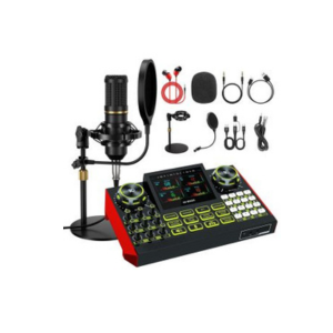 Podcast Microphone Bundle with Live Audio Mixer